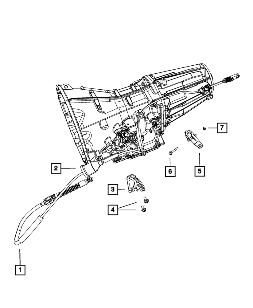 Genuine Mopar Gear Selector Cable 4578759AB