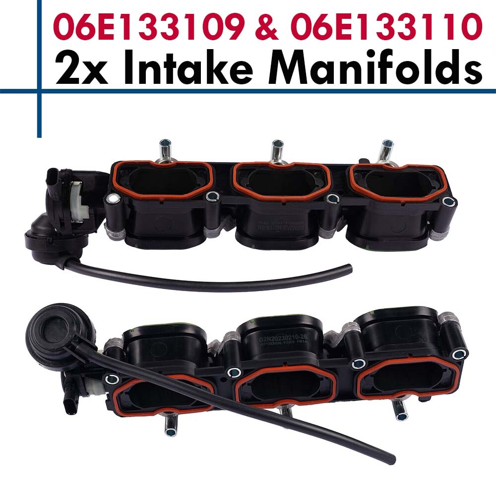 Audi A6 A7 S4 S5 Q5 Q7 V6 3.0L TSI Left Right Intake Manifolds 06E133109