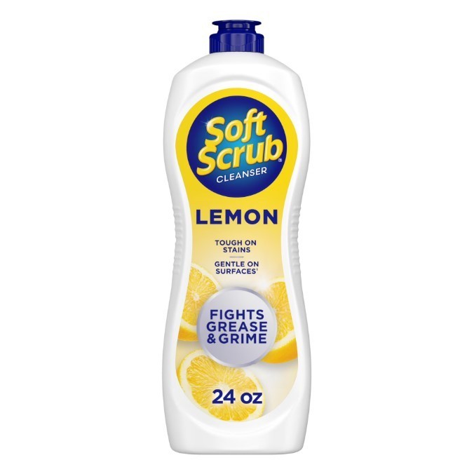 Soft Scrub All Purpose Cleaner 24oz Lemon Surface Cleanser Kitchen Bathroom