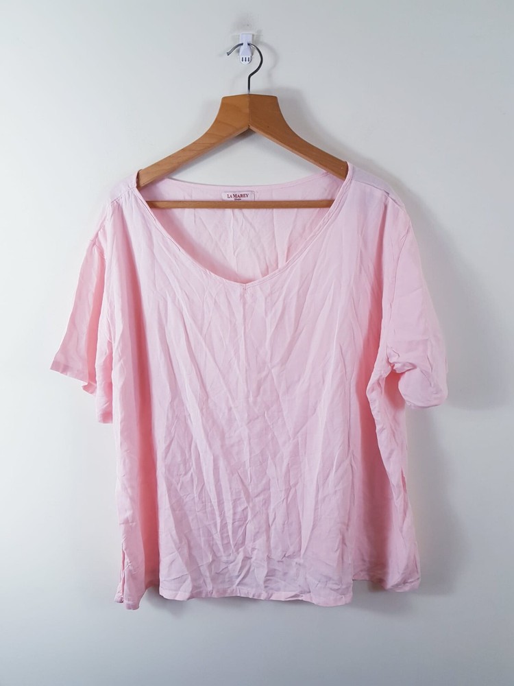 LA MAREY of London, Pink coloured oversize shirt top size XXL