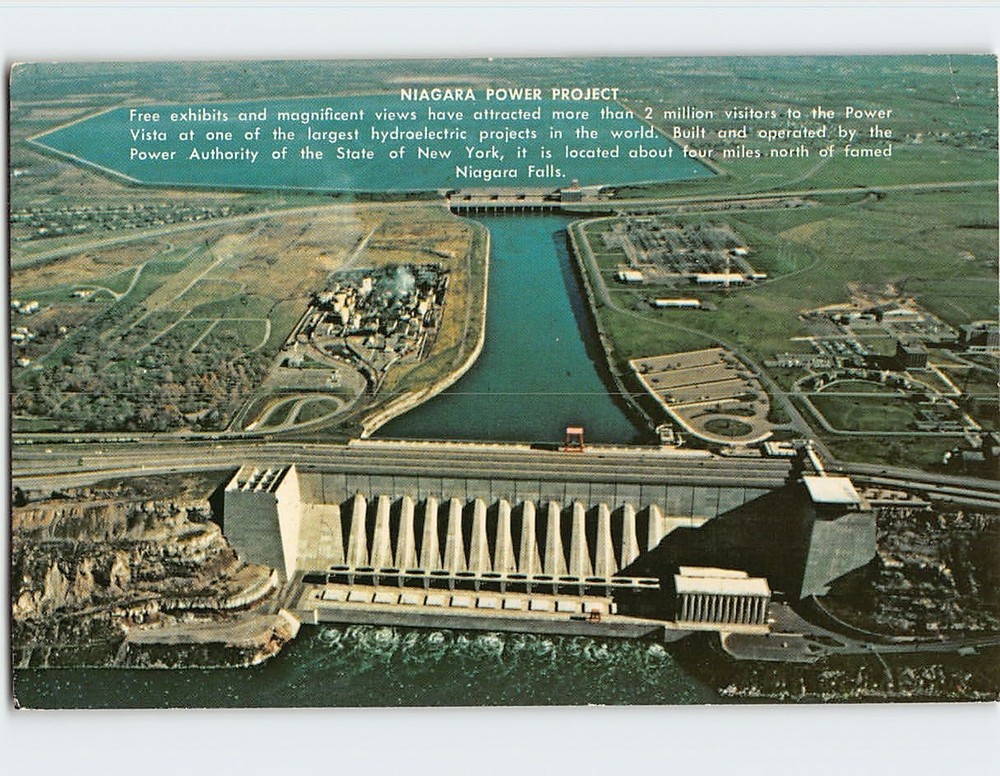 Postcard Niagara Power Project Lewiston USA