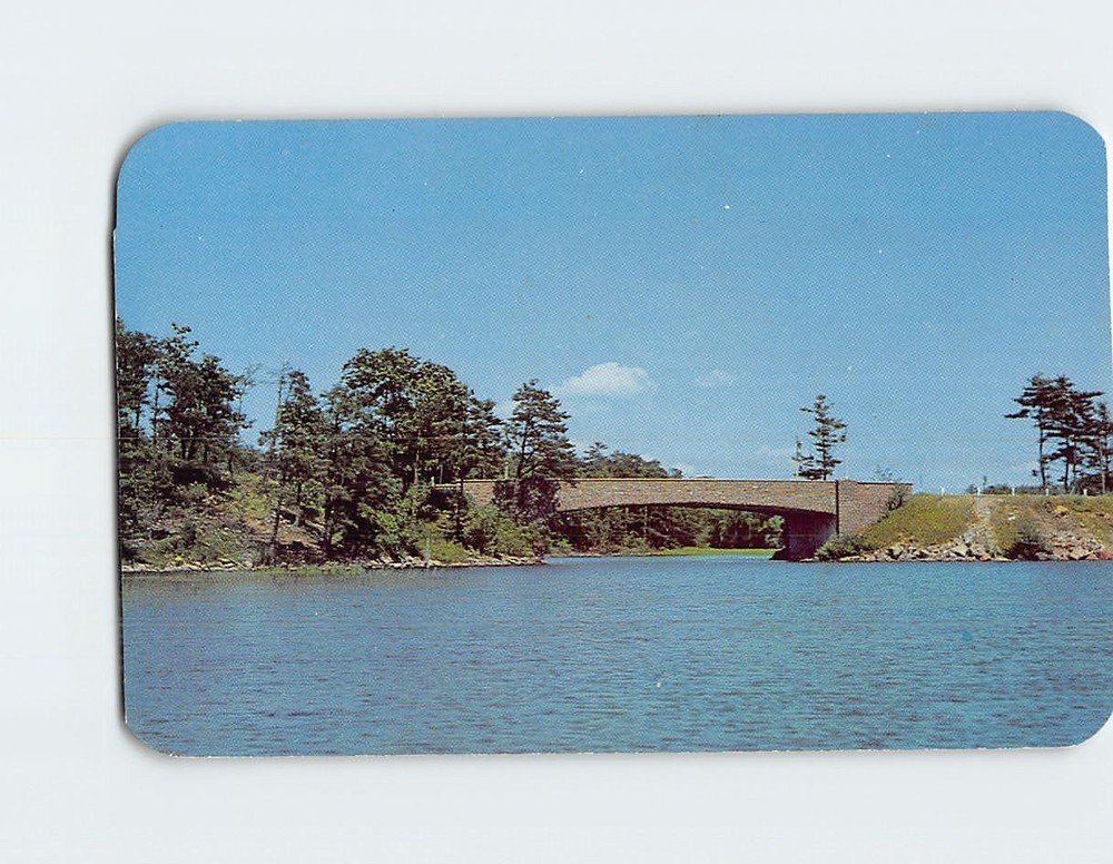 Postcard International Rift Span Thousand Islands International Bridge New York