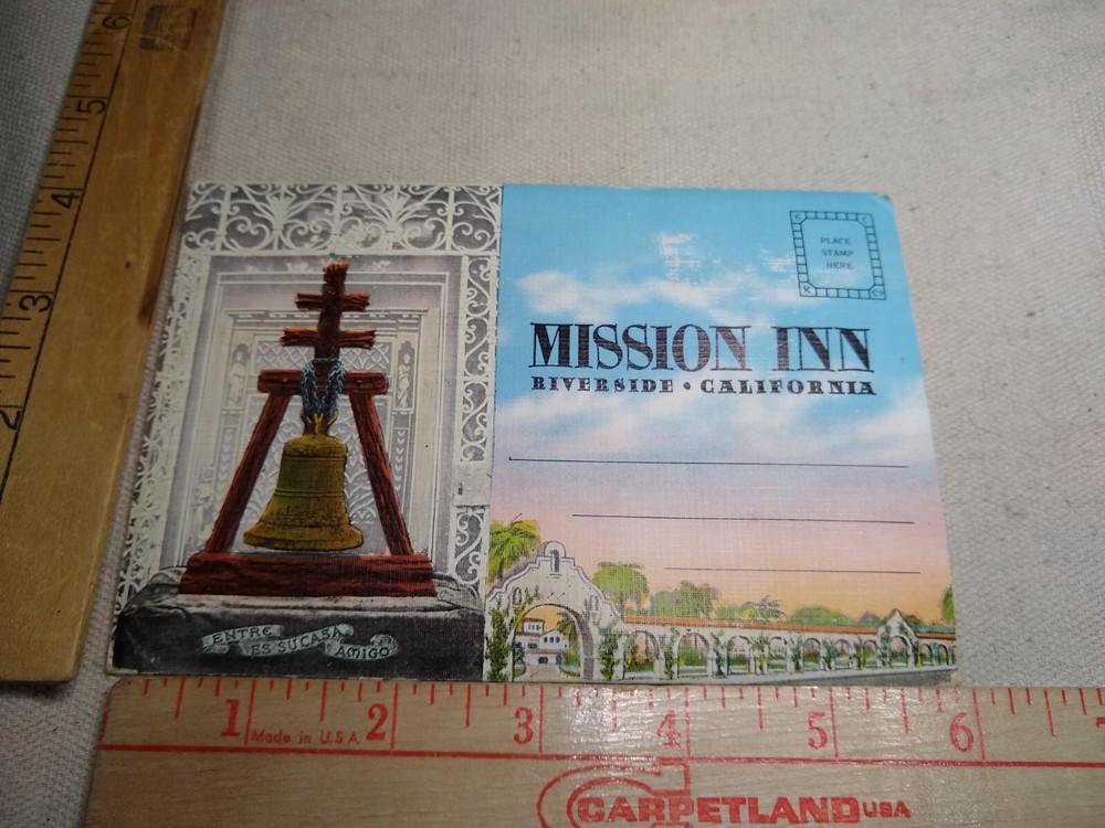 Postcard Folder - Mission Inn, Riverside, California