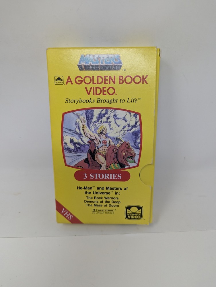 Masters Of The Universe A Golden Book Video VHS He-Man, 1985,  4 stories