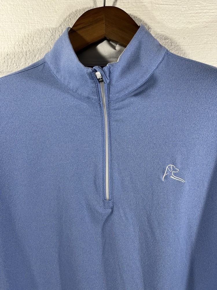 Rhoback Pullover Womens XL Blue 1/4 Zip Long Sleeve Performance Golf 1/4
