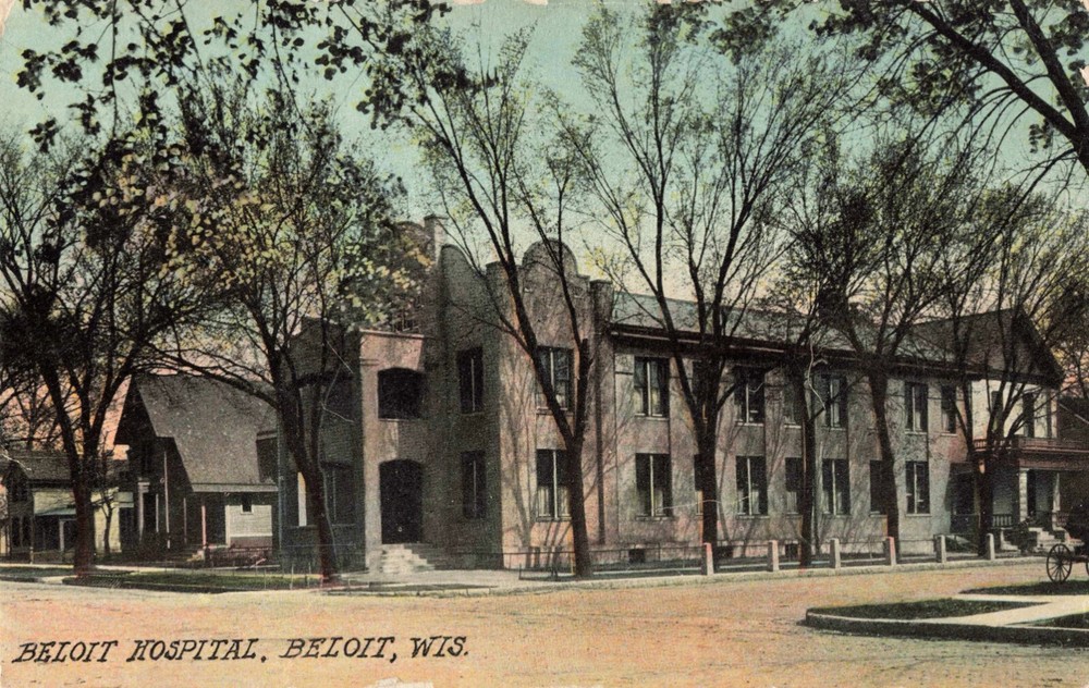 Beloit Hospital Beloit Wisconsin WI c1910 Postcard