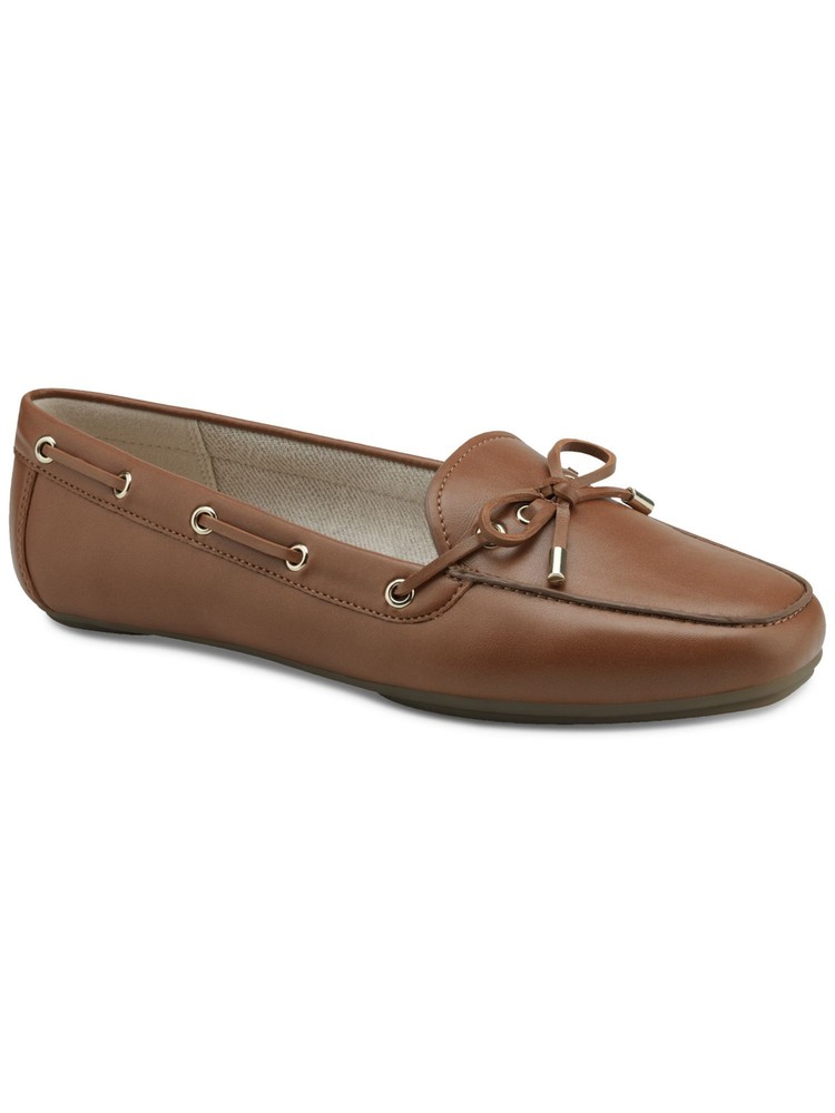 CHARTER CLUB Womens Brown Padded Davinaa Almond Toe Slip On Loafers Shoes 10 M