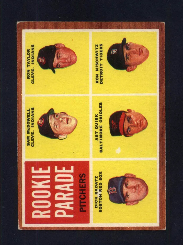 1962 Topps High #591 Sam McDowell Rookie Indians (VG/EX) *150 012216