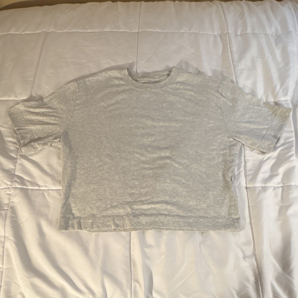 Abercrombie & Fitch Gray Cotton Jersey Crew Neck Short Sleeve T-Shirt Women’s M