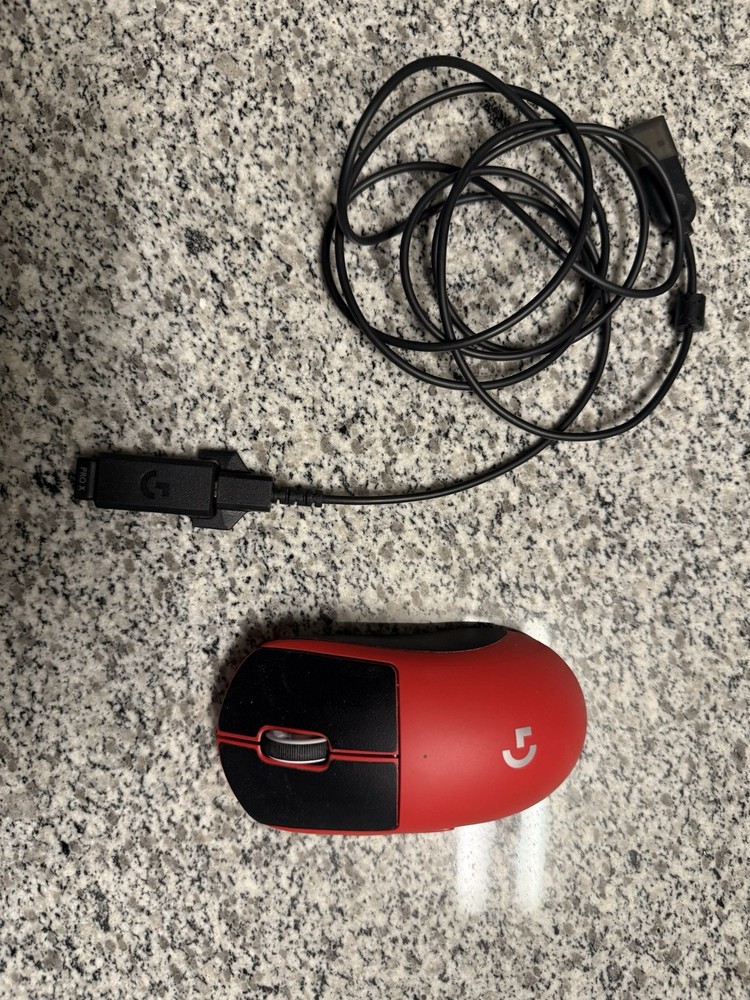 Logitech G Pro X Superlight Wireless Gaming Mouse Red Pre-Owned