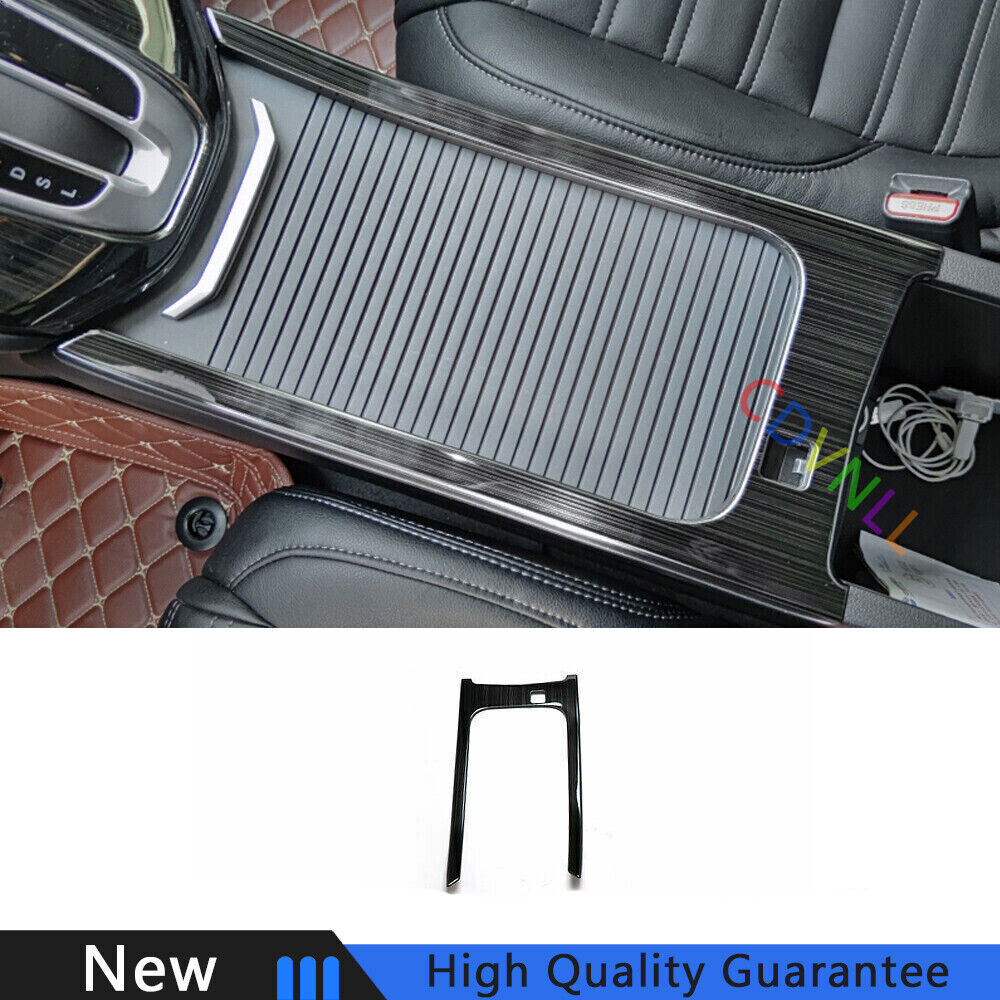Fit For Honda CRV CR-V 2017-2022 Black Titanium Middle Console Storage Box Trim