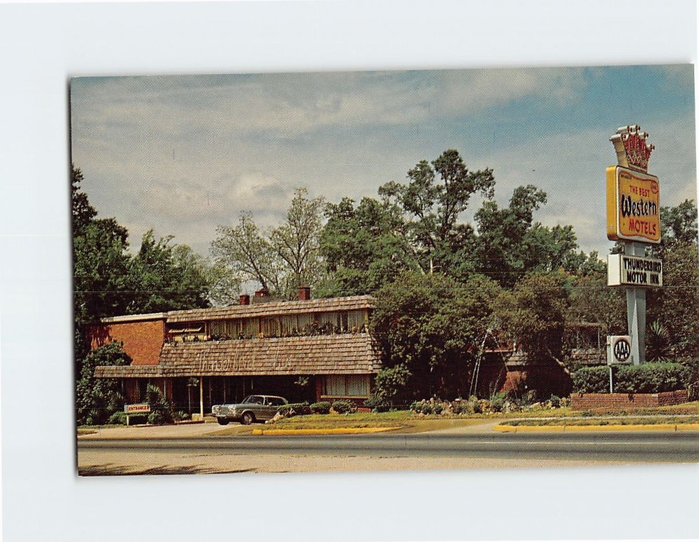 Postcard Thunderbird Inn Orangeburg South Carolina USA