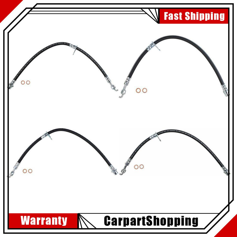 Front Rear Brake Line Hose Fits Toyota Camry 2.2L 2001 2000 1999 1998 1997