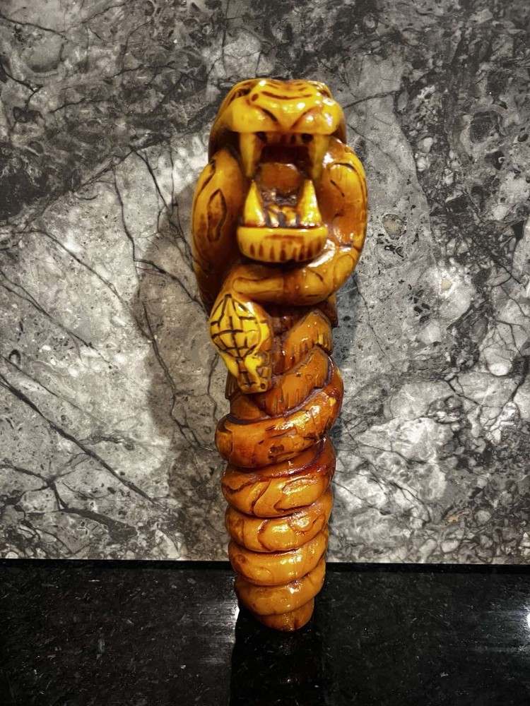 Antique Amber Bakelite Handle Faturan Very Rare