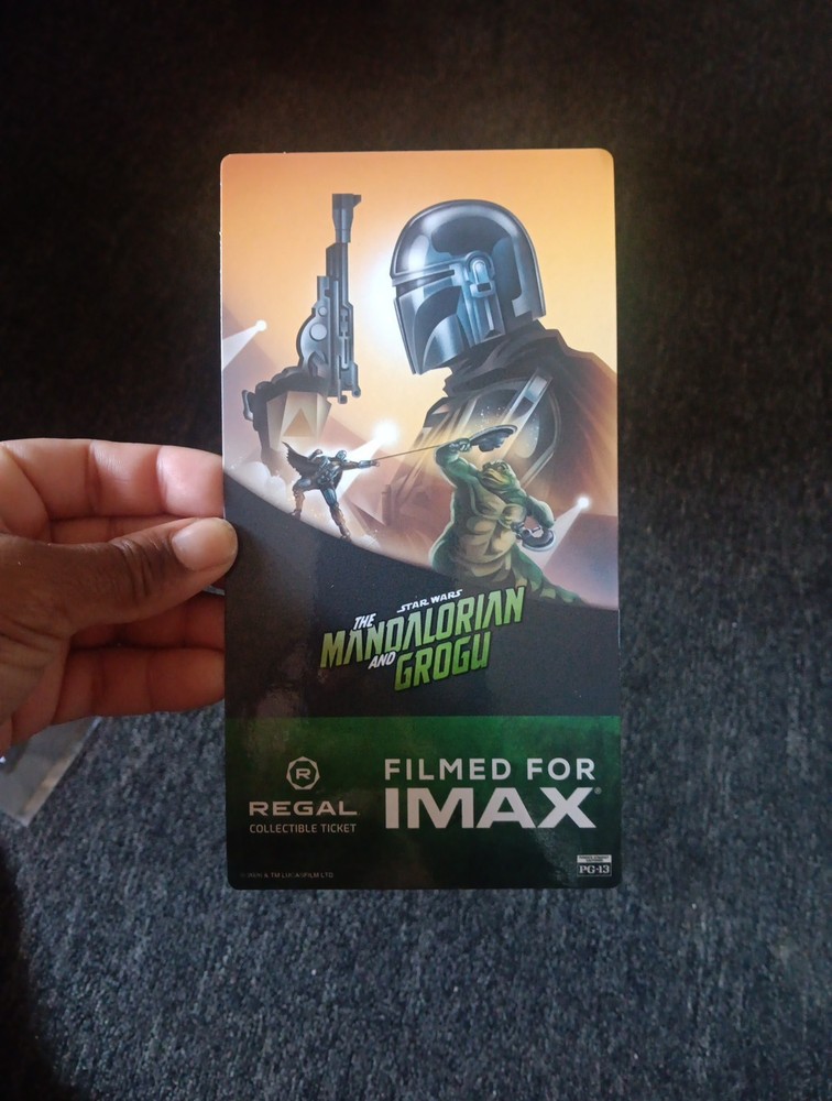 The Mandalorian and Grogu Movie Exclusive IMAX Souvenir Collectible Ticket