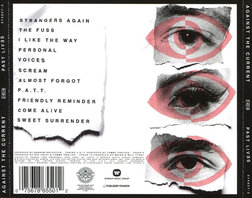 Against The Current Past Lives New Cd