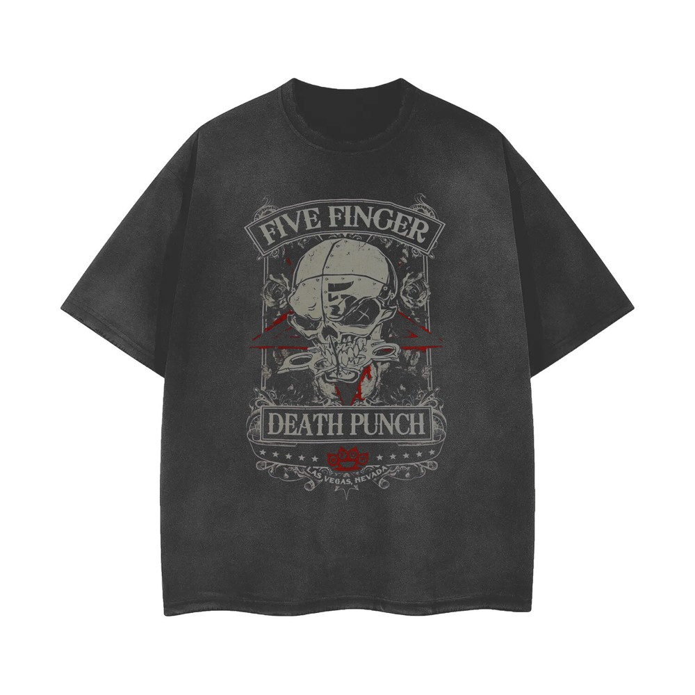 [ACID WASHED RIPPED] FFDP Band Distressed Vintage Feel T-Shirt Unisex 101117