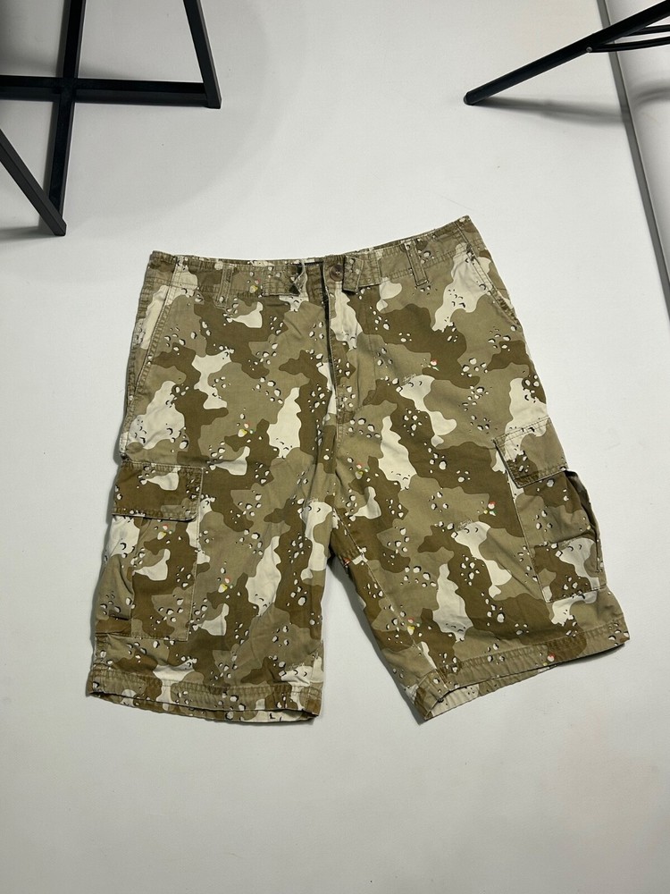 Stussy Vintage Cargo Shorts Camo Mens Size 30