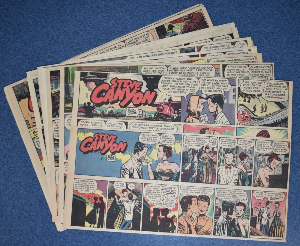 STEVE CANYON (1949) - 38 Sunday Newspaper Comics - by MILTON CANIFF