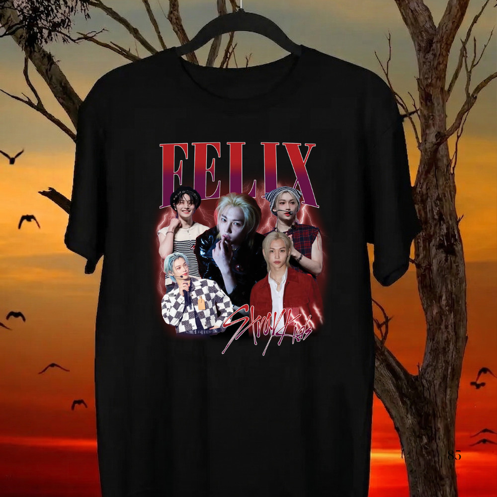 Felix Stray kids Graphic Shirt, Felix Kpop Bootleg Shirt, Felix Retro T Shirt, F