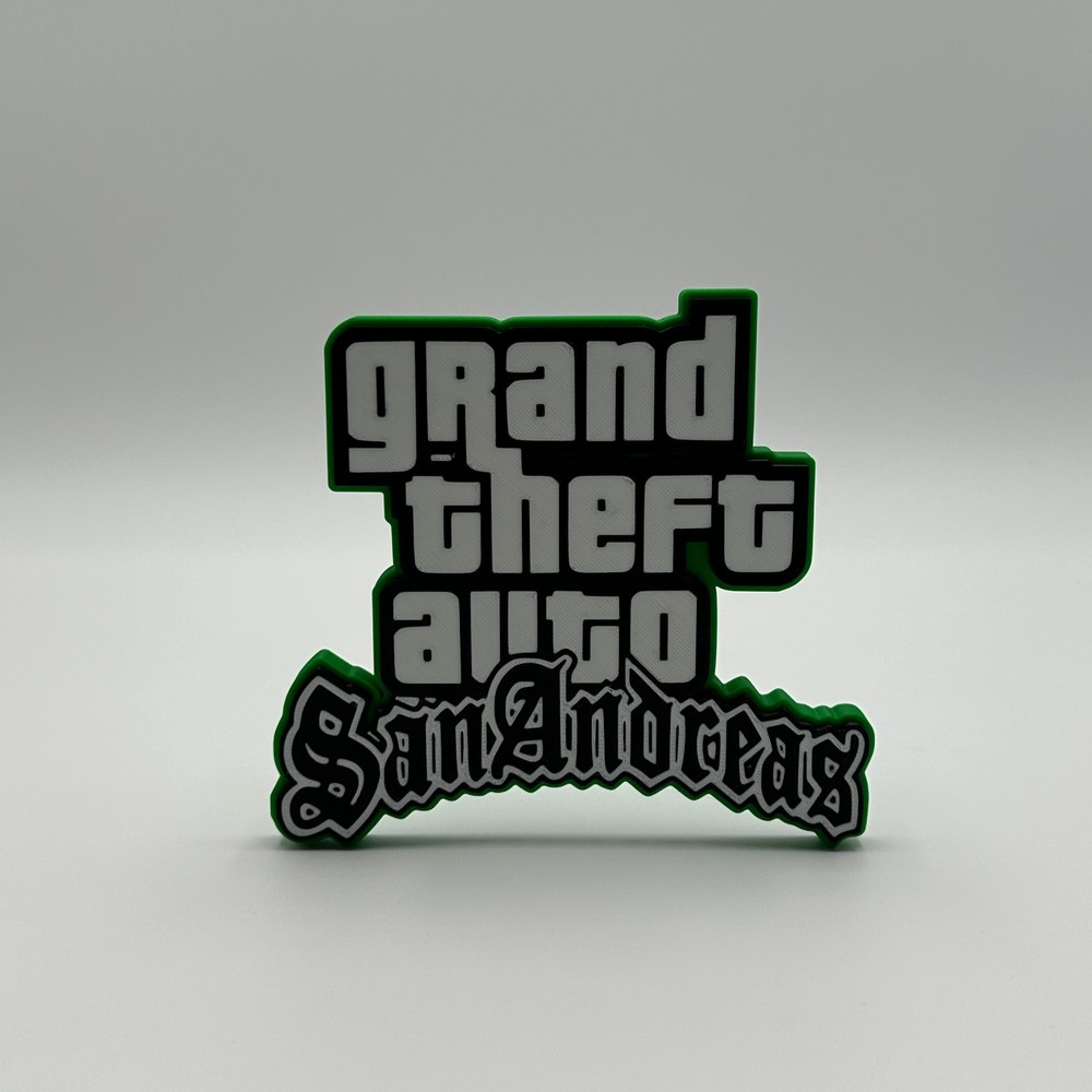 Grand Theft Auto San Andreas Logo Collectible Video Game Gaming Fan Merchandise