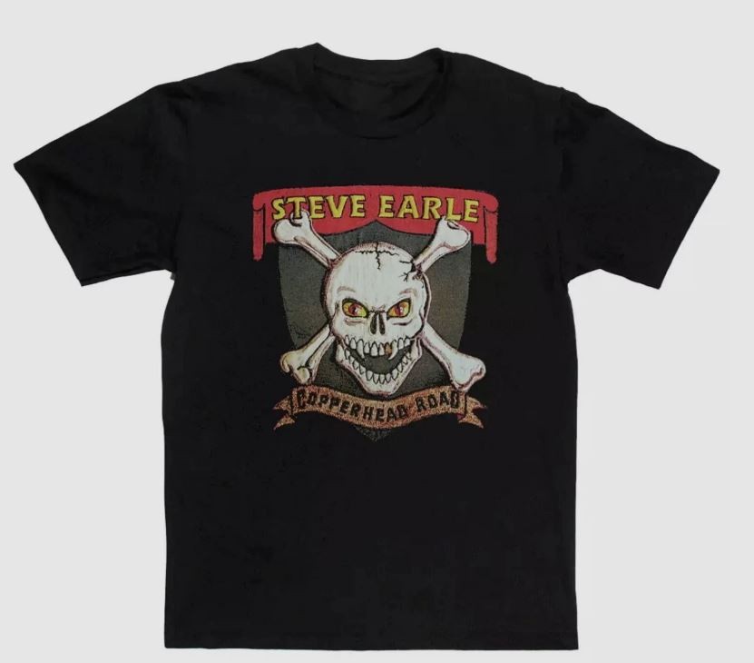 Retro Copperhead Road Steve Earle Shirt Classic Black Unisex S-5XL