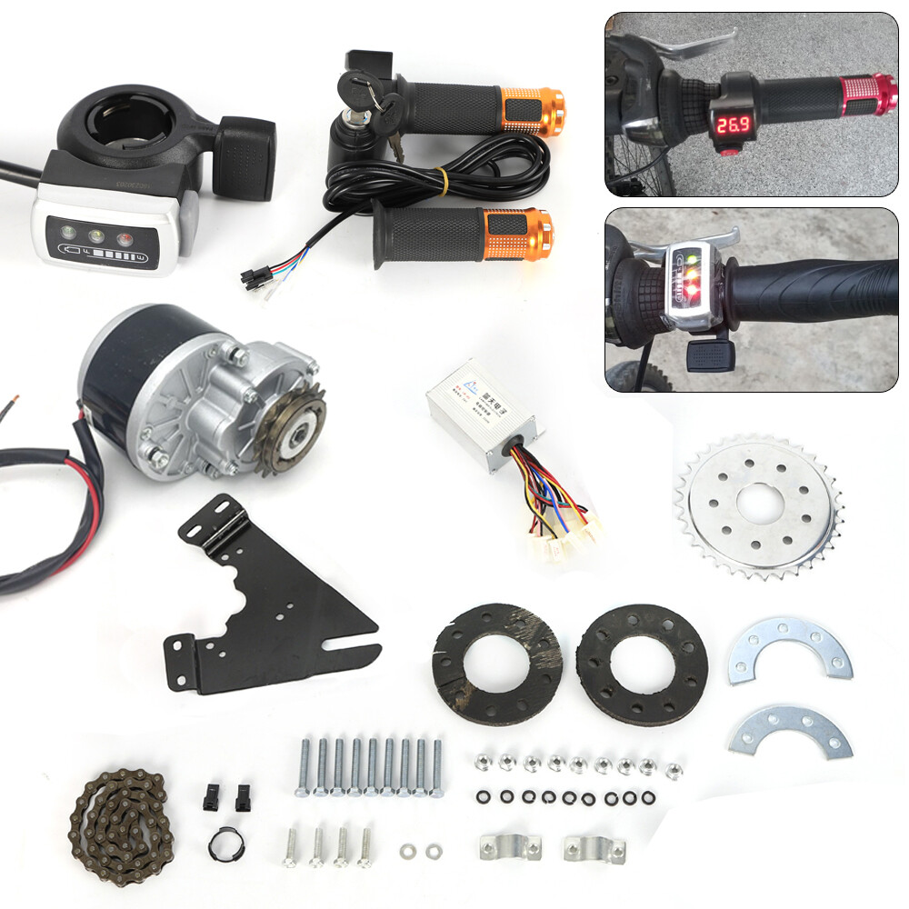 24V 250W Electric Bicycle Bike Conversion Kits EBike Brush Motor with Freewheel