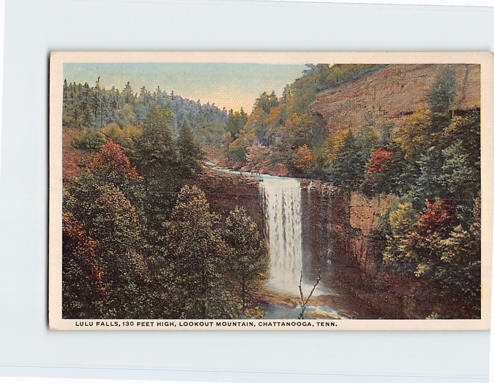 Postcard Lulu Falls Lookout Mountain Chattanooga Tennessee USA