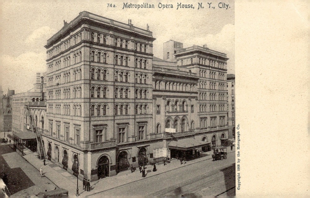1905 Metropolitan Opera House New York City NY Rotograph Co Litho Postcard