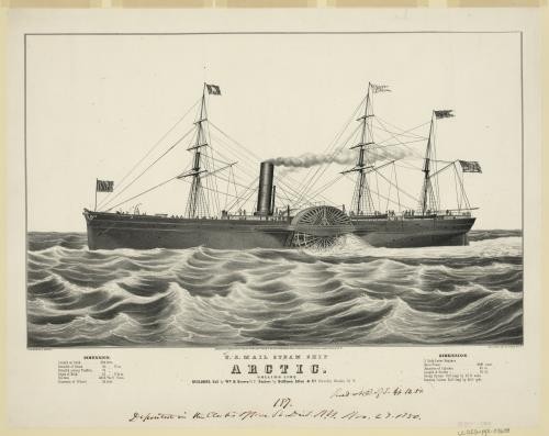 U.S. mail steam ship Arctic: Collin's line builders,hull by William H. Brown