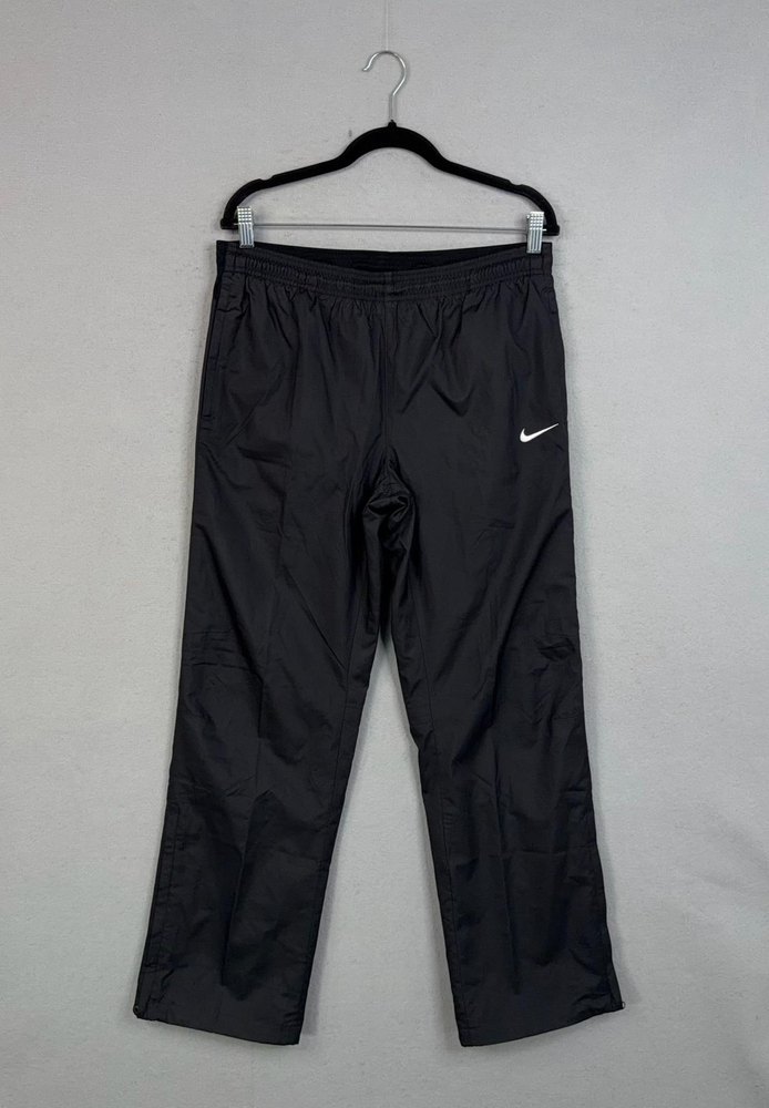 Nike Pants Mens Medium Black Track Zip Ankle Running Athletic Gym Training