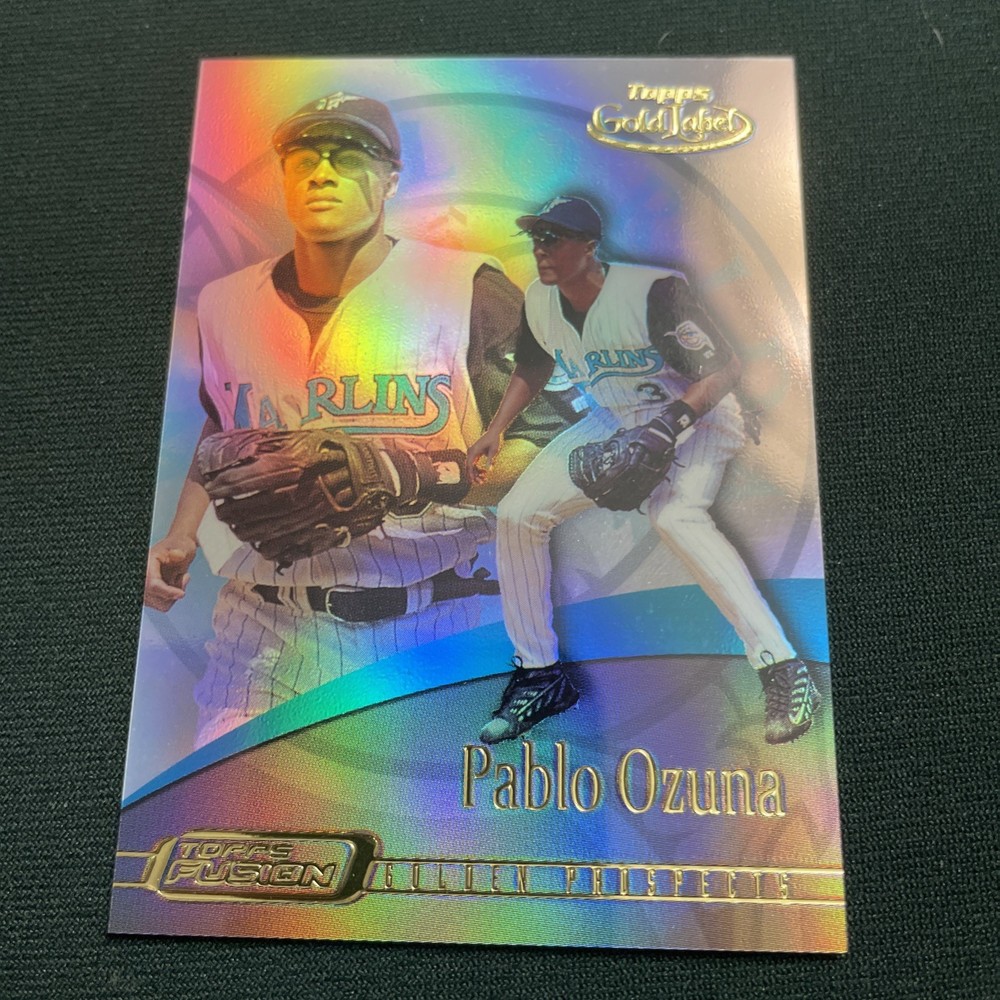 PABLO OZUNA - 2001 Topps Fusion #39 Gold Label  Florida Marlins