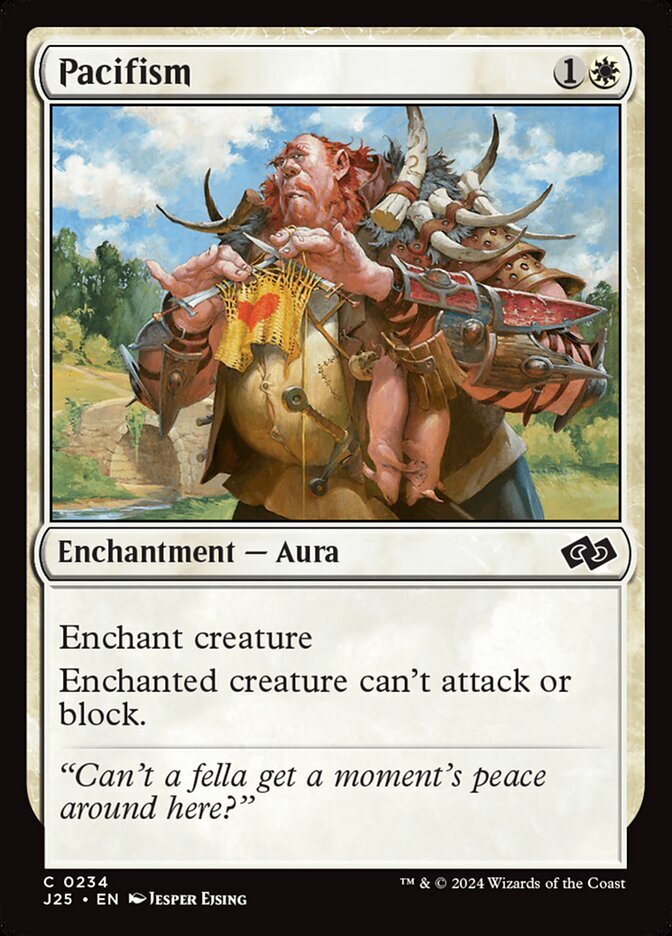 MTG Magic the Gathering Pacifism (234/779) Foundations Jumpstart NM