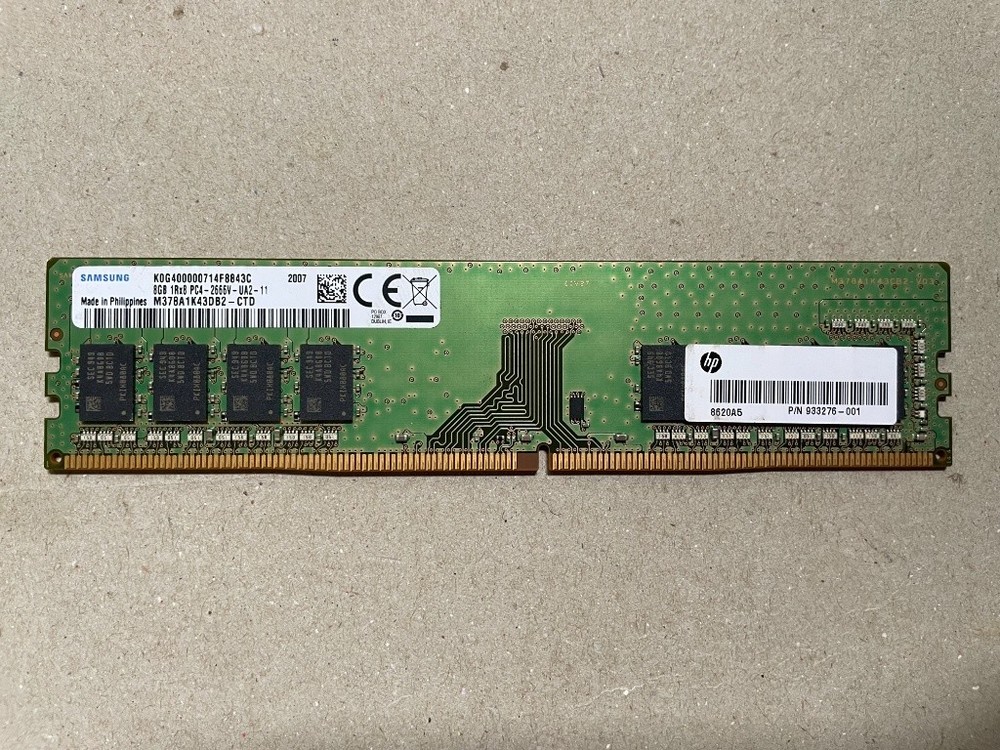 Samsung 8GB DDR4 RAM PC4-2666V DIMM Desktop Memory M378A1K43DB2-CTD HP 933276-00