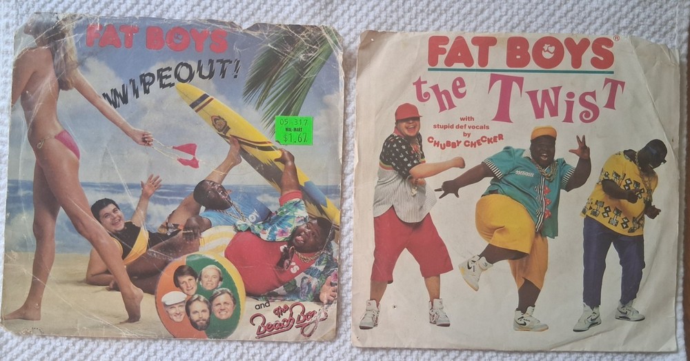 2x-Fat Boys, 45rpm, The Twist & Wipe Out, Tina Pan Apple Records 1988-89