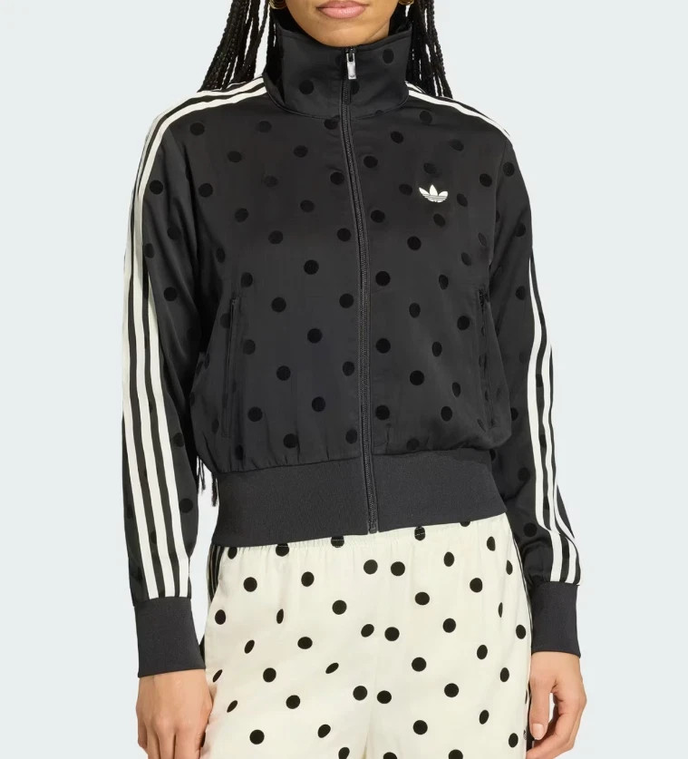NEW adidas Originals Satin Polka Dot Track Top Women Jacket AsiaFit KV1166