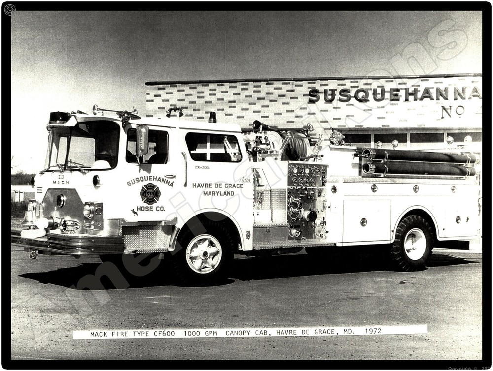Mack Trucks New Metal Sign: Ogontz Fire Department Truck - Cheltenham TWP.
