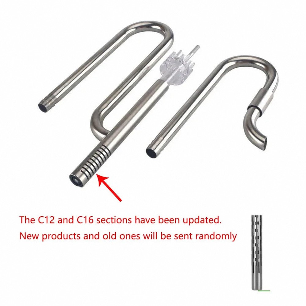 Stainless Steel Aquarium Filter - External Inlet Outlet with Oil-Film Filtration