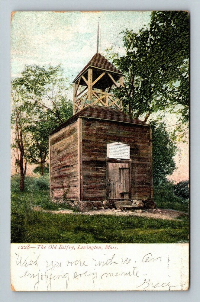 Lexington MA-Massachusetts, The Old Belfry Vintage Souvenir Postcard