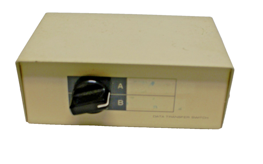 Vintage Data Transfer Switch Manual Box 2 Way Parallel Port A B