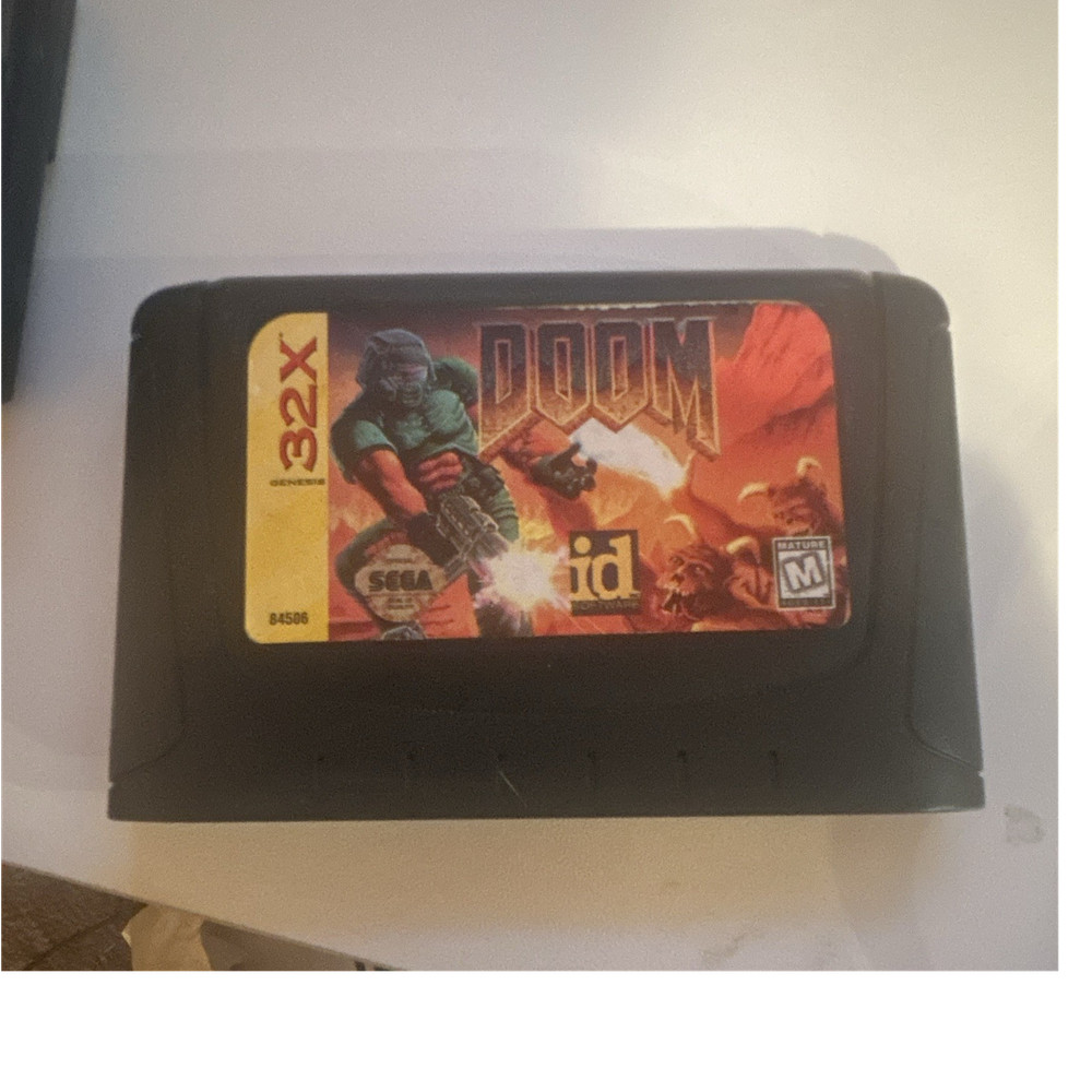Doom Shooter Sega Genesis 32X Game Cartridge SEGA M - Mature Video Game Series
