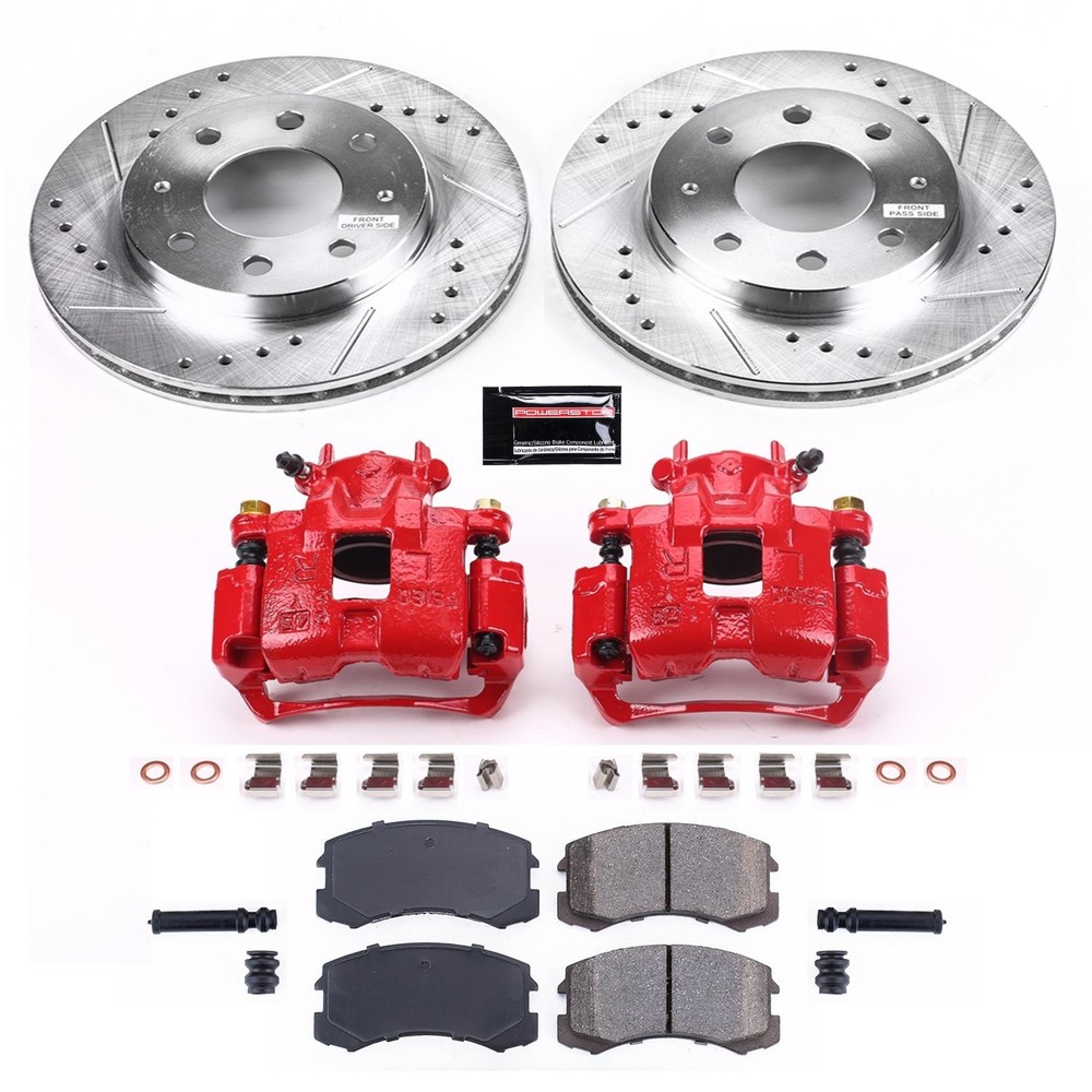 Power Stop KC1092 Z23 Evolution Sport Performance 1-Click Brake Kit w/Calipers F