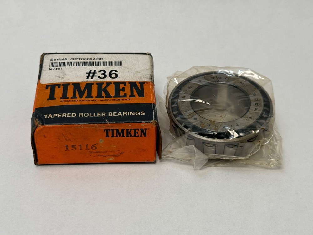 Timken 15116 Taper Bearing Cone 1.1855 Inch Inner Diameter