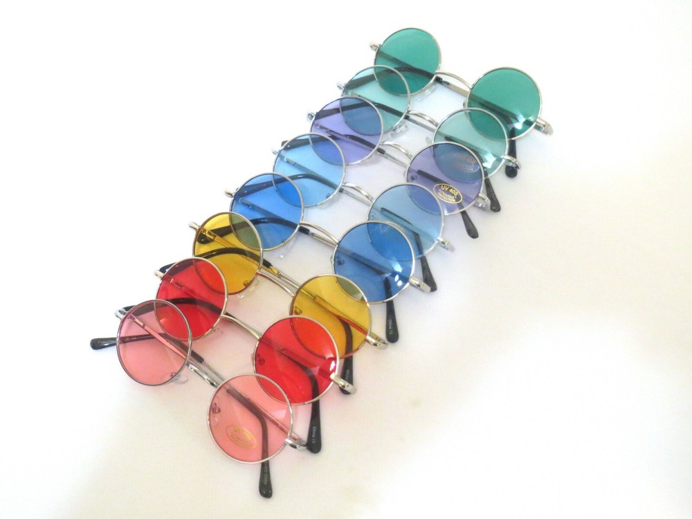 Vintage John Lennon Style Round Circle Sunglasses for Men and Women
