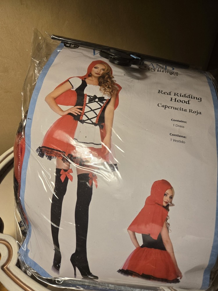 Adult HALLOWEEN COSTUME Little Red Riding Hood, Cute & SASSY