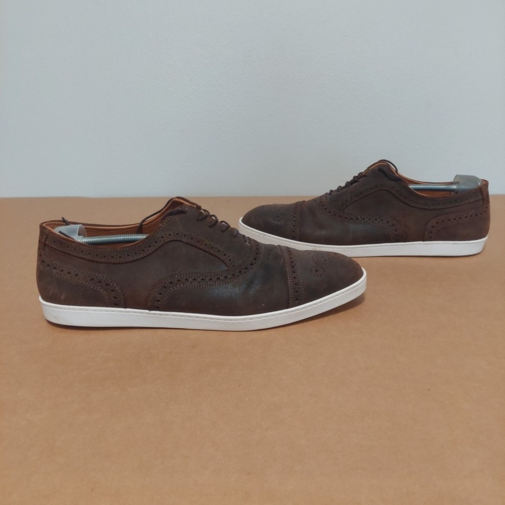 Allen Edmonds Strand Men's Oxford Dress Sneakers Snuff Suede 5128 SIZE 13 D