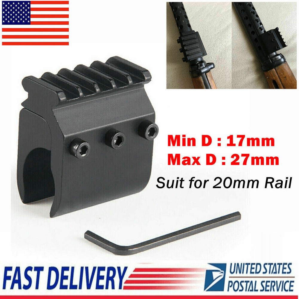 20mm Tactical Weaver to Picatinny Rail Adapter for Barrel Scope Mount