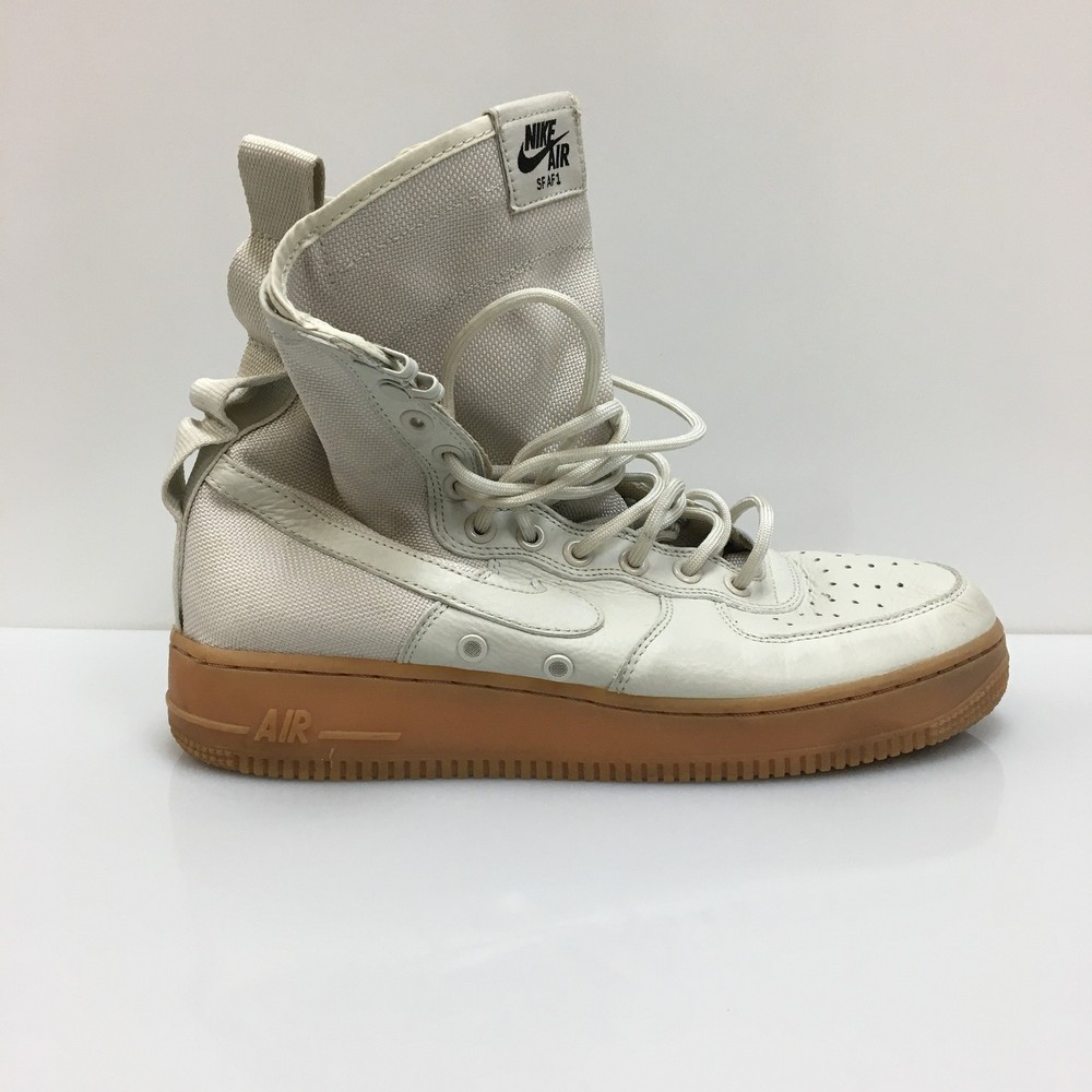 Nike SF Air Force 1 High Top Military Boots for Men Size 10 in Bone 857872-004