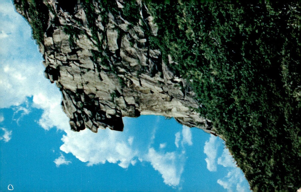 C1950s Old Man of the Mountains Franconia Notch New Hampshire Chrome Postcard