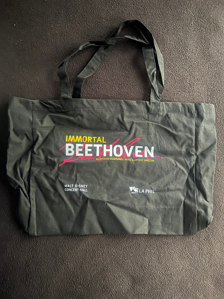 New LA Phil Tote Bag Gustavo Dudamel Walt Disney Concert Hall Immortal Beethoven